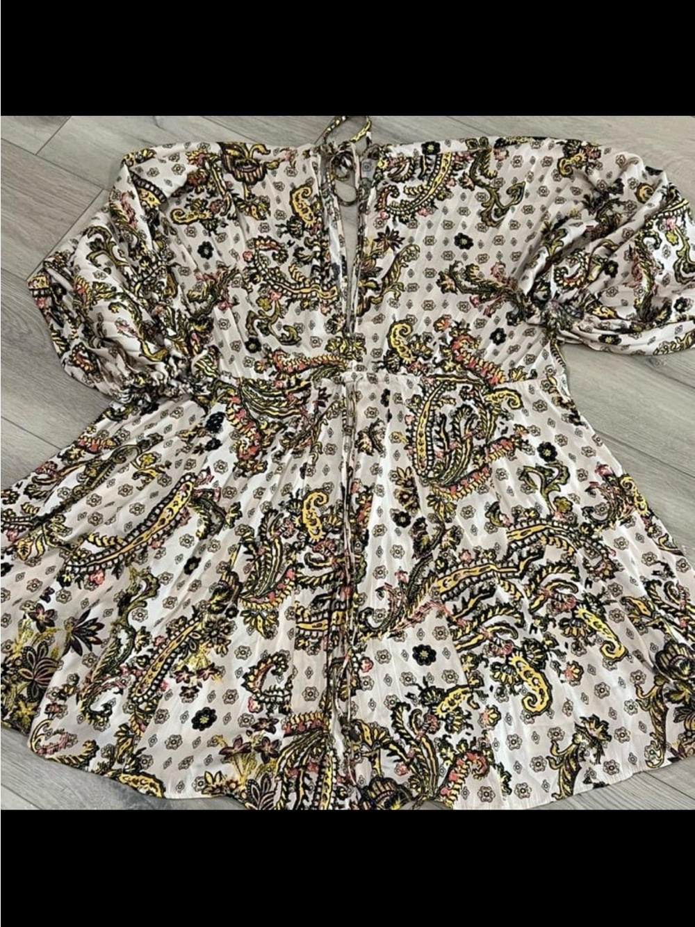 Free people silk mini dress